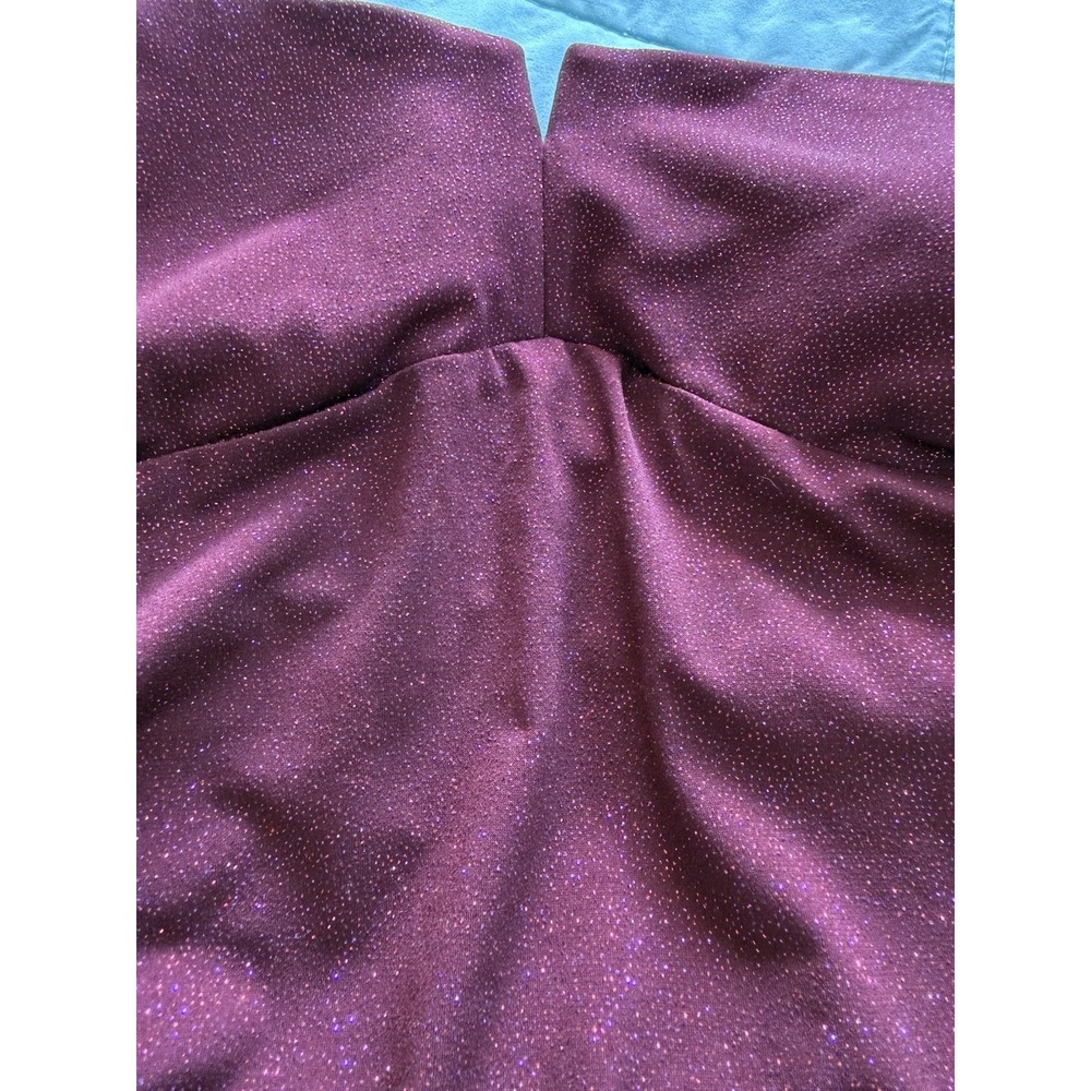 Y2K City Triangles Metallic Glitter Maxi Slip Dress Sz L Open Back Formal - Picture 6 of 9